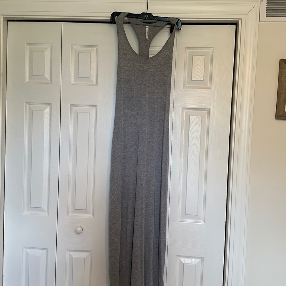 Gray Athletic Maxi Dress